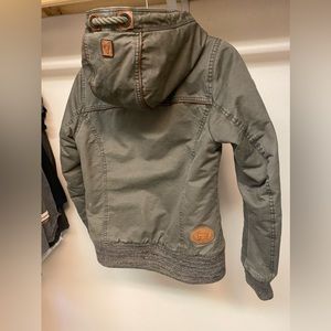 Naketano jacket, olive green, size small.